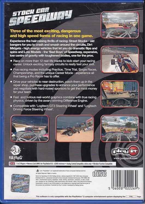 Stock Car Speedway - PS2 (B Grade) (Genbrug)